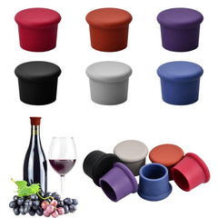12pcs Silicone Wine Bottle Stopper Cap Vacuum Sealed Cover Wine Sealer