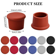 12pcs Silicone Wine Bottle Stopper Cap Vacuum Sealed Cover Wine Sealer