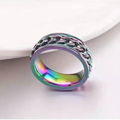 Rotatable Ring Bottle Opener Titanium Stainless Steel Accessory
