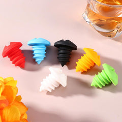 Creative Screw Silicone Wine Bottle Stopper Random
