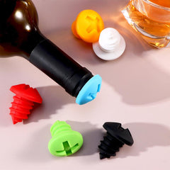 Creative Screw Silicone Wine Bottle Stopper Random