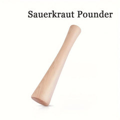 Wooden Muddler for Sauerkraut and Pickle Jar Fermentation