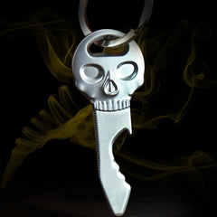 Skull Beer Bottle Opener Key Ring