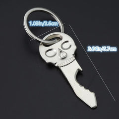 Skull Beer Bottle Opener Key Ring