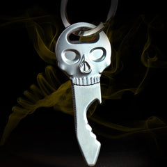 Skull Beer Bottle Opener Key Ring