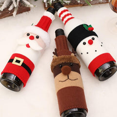 Christmas Wine Bottle Bag Santa Snowman Elk Red Wine Decoration Cartoon Gift Bag