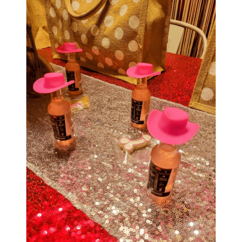 10Pcs Mini Cowboy Hat Plastic Dollhouse Decoration Gnome Plates Mini Cap