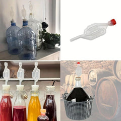 2 Plastic S Shape Twin Bubble Airlock Valves for Wine Beer Making Fermentation