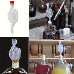 2 Plastic S Shape Twin Bubble Airlock Valves for Wine Beer Making Fermentation