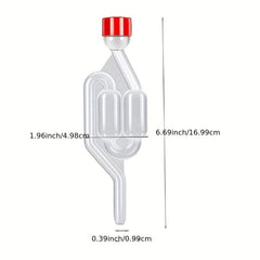 2 Plastic S Shape Twin Bubble Airlock Valves for Wine Beer Making Fermentation