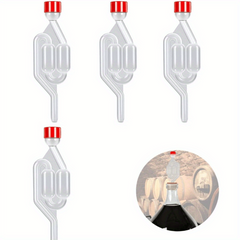 2 Plastic S Shape Twin Bubble Airlock Valves for Wine Beer Making Fermentation