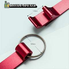 4pcs Mini Beer Bottle Opener Key Chain Ring Hanging Ornaments