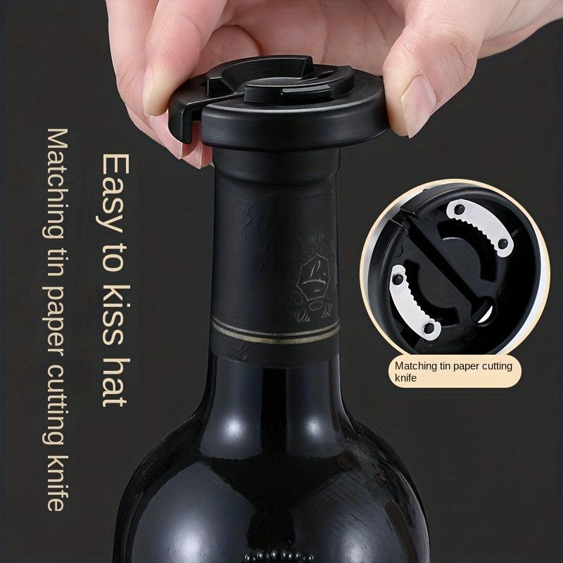 Wine Opener 4Pcs Gift Set - Foil Cutter, Stoppers, Aerator, Pourer