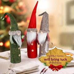 Christmas Dwarf Wine Bottle Sleeve Decoration