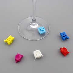 8pcs Halloween Wine Glass Marker Stickers