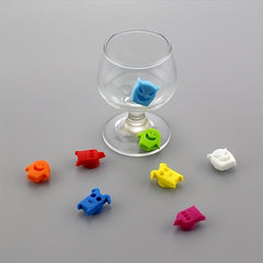 8pcs Halloween Wine Glass Marker Stickers