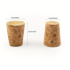 50pcs Tapered Cork Plugs Bottle Corks Small Wine Bottle Cork Stoppers