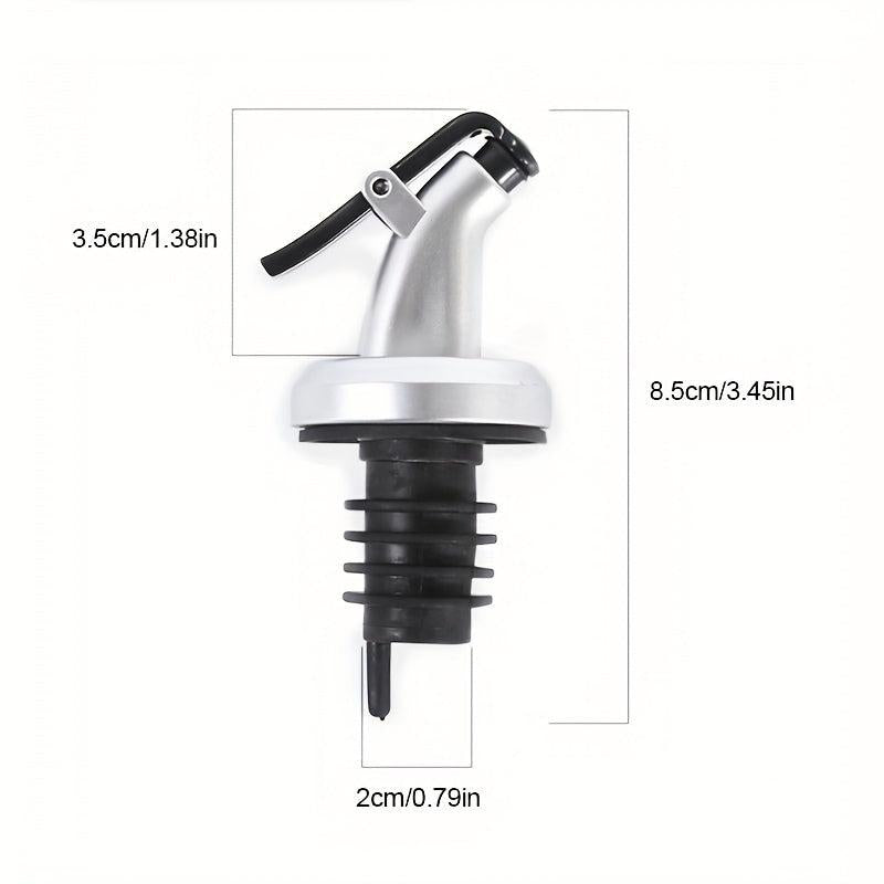 3pcs Wine Pourers With Caps Home Bar Pub Club Restaurant Use Summer