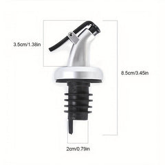 3pcs Wine Pourers With Caps Home Bar Pub Club Restaurant Use Summer