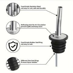 12pcs Wine Pourer Aerator Decanter Spout Liquor Bottle Pourers