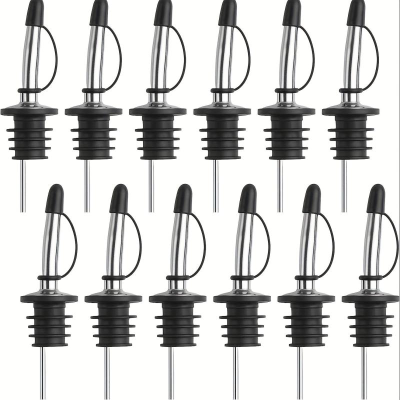 12pcs Wine Pourer Aerator Decanter Spout Liquor Bottle Pourers