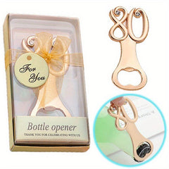 80th Birthday Beer Opener Number 80 Bottle Opener for Bar Celebrations