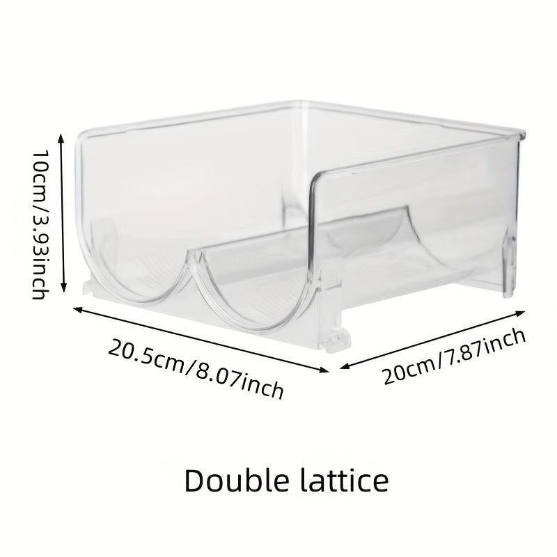 Transparent PET Wine Rack, Fridge Storage Organizer