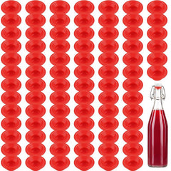 70pcs Silicone Rubber Gaskets for Swing Flip Bottle Leak-proof Seal