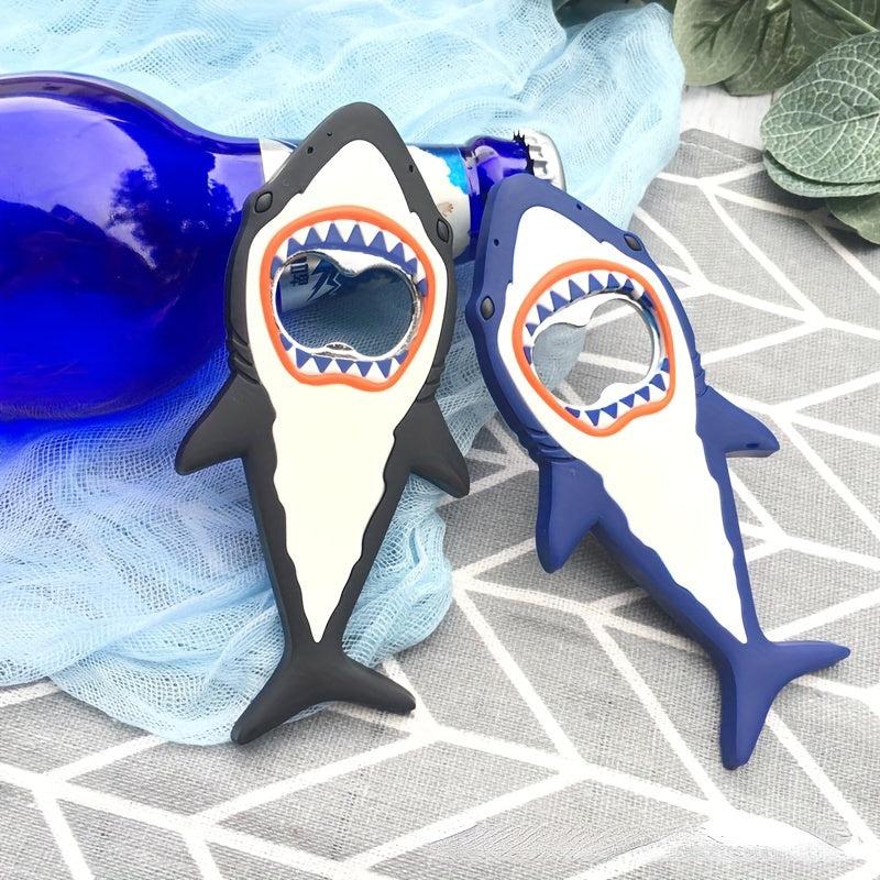 1 Pc Shark Beer Bottle Opener Magnet 3d Cartoon Animal Magnet Fridge Magnet