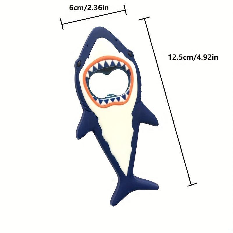 1 Pc Shark Beer Bottle Opener Magnet 3d Cartoon Animal Magnet Fridge Magnet