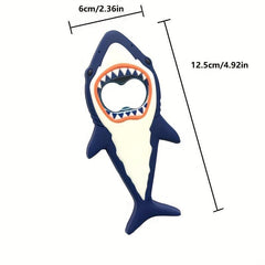 1 Pc Shark Beer Bottle Opener Magnet 3d Cartoon Animal Magnet Fridge Magnet