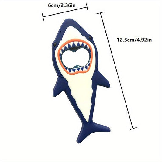 1 Pc Shark Beer Bottle Opener Magnet 3d Cartoon Animal Magnet Fridge Magnet