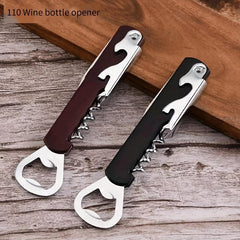 Stainless Steel Bottle Opener Can Wine Opener Kitchen Tool Plastic Handle