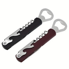 Stainless Steel Bottle Opener Can Wine Opener Kitchen Tool Plastic Handle