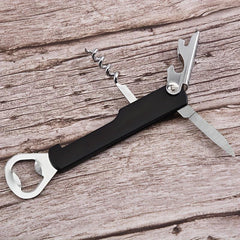 Stainless Steel Bottle Opener Can Wine Opener Kitchen Tool Plastic Handle