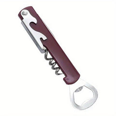 Stainless Steel Bottle Opener Can Wine Opener Kitchen Tool Plastic Handle