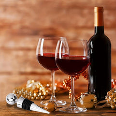 2pcs Metal Wine Stoppers Reusable Wine Cork