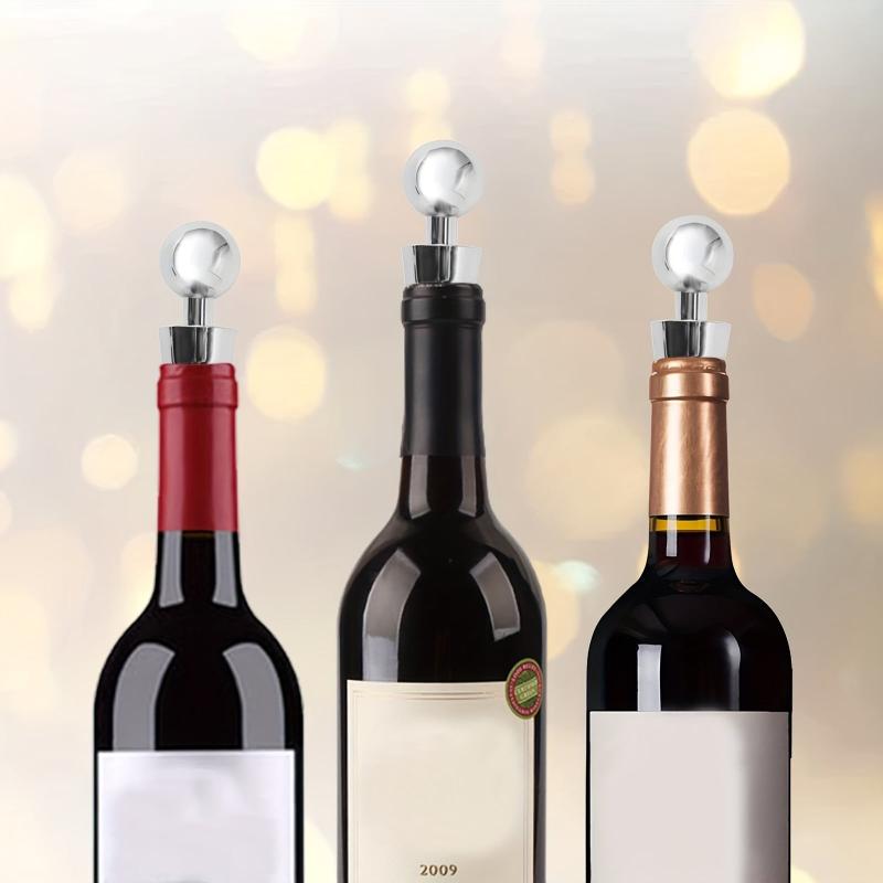 2pcs Metal Wine Stoppers Reusable Wine Cork