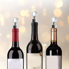 2pcs Metal Wine Stoppers Reusable Wine Cork