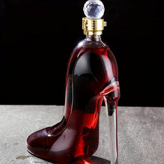Creative High-heeled Shoes Wine Decanter Lead Sealed Glass Craft