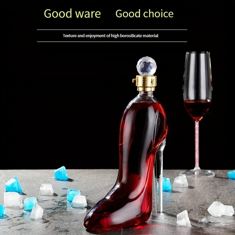 Creative High-heeled Shoes Wine Decanter Lead Sealed Glass Craft
