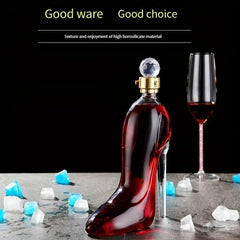 Creative High-heeled Shoes Wine Decanter Lead Sealed Glass Craft