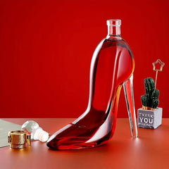 Creative High-heeled Shoes Wine Decanter Lead Sealed Glass Craft