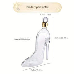 Creative High-heeled Shoes Wine Decanter Lead Sealed Glass Craft