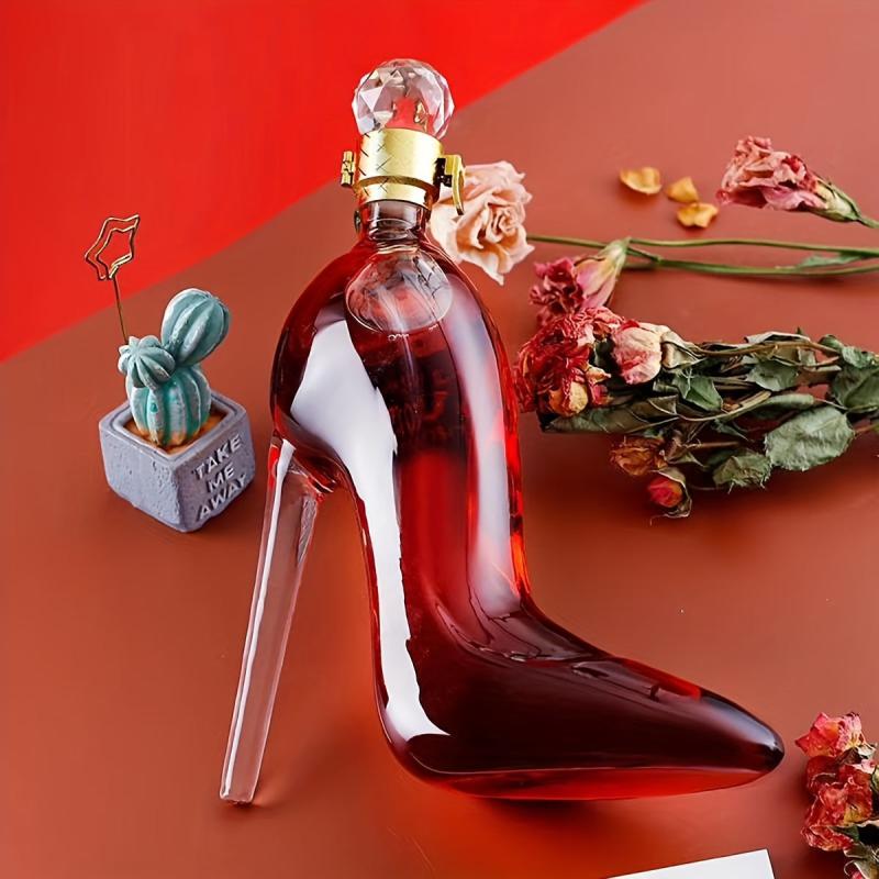 Creative High-heeled Shoes Wine Decanter Lead Sealed Glass Craft