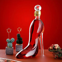 Creative High-heeled Shoes Wine Decanter Lead Sealed Glass Craft