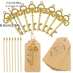 20pcs Key Shape Zinc Bottle Opener Barware Tool Wedding Party Favor Gift