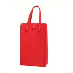 Felt Double Wine Bag Wine Carrier Tote Bag Reusable Bottle Gift Bag