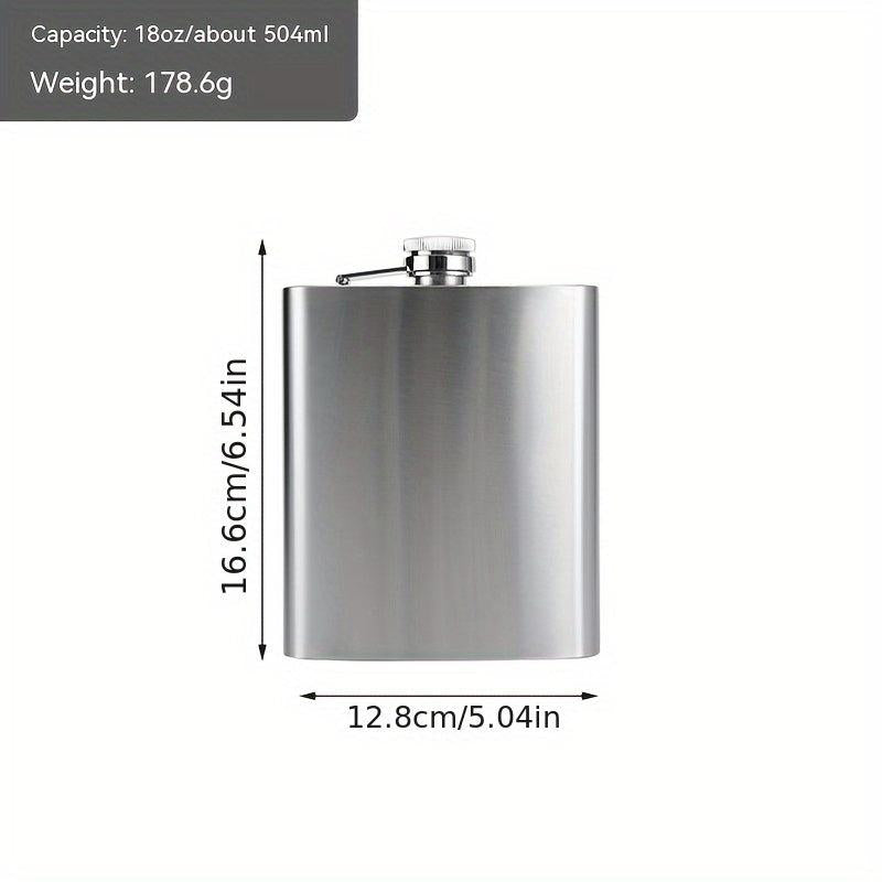 1pc Stainless Steel Wine Jug Portable Outdoor Wine Bottle