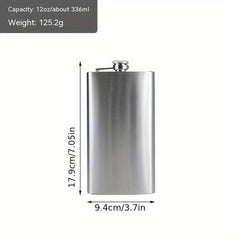 1pc Stainless Steel Wine Jug Portable Outdoor Wine Bottle